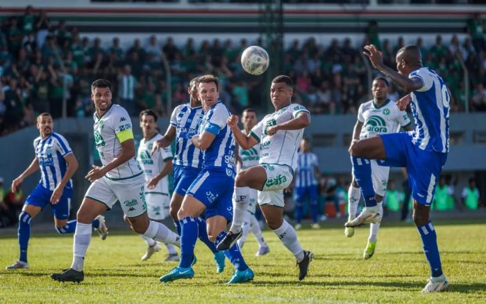 Leão ficou a um empate do título estadual (Foto: Fabiano Rateke/Avaí)