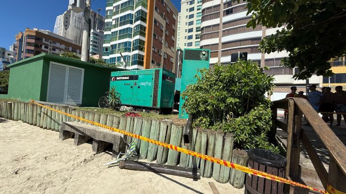 Vítima foi socorrida e levada pro hospital (Foto: Divulgação CBMSC)