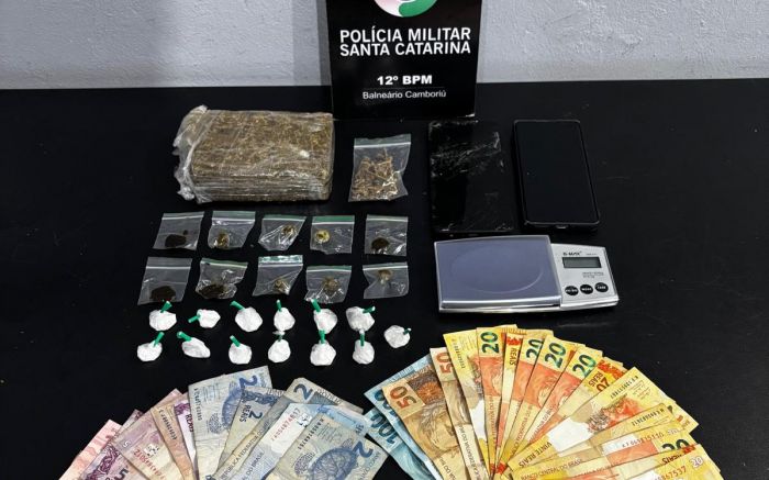 Operação da PM foi no centro de Balneário Camboriú (Foto: Divulgação)