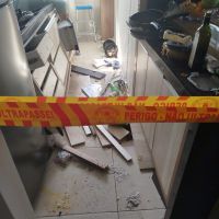 Vazamento de gás causa explosão em em apartamento no bairro São Vicente