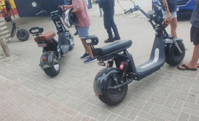 Estudantes de Itapema participaram das primeiras atividades da campanha sobre uso seguro de ciclomotores e patinetes (Foto: GMI/Divulgação)