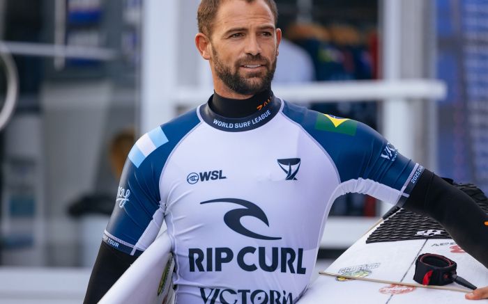 Em sua volta à elite após oito anos, Alejo ficou no top 22 em sete etapas disputadas (Foto: WSL)