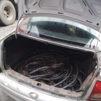 Corsa escondia 100 quilos de fios de cobre furtados
