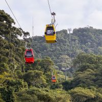 Parque Unipraias aposenta bondinhos e reabre com cabines do escritório da Ferrari