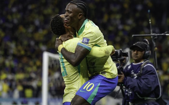 Vinícius Júnior garantiu a primeira vitória da seleção sob o comando de Ancelotti (Foto: CBF)