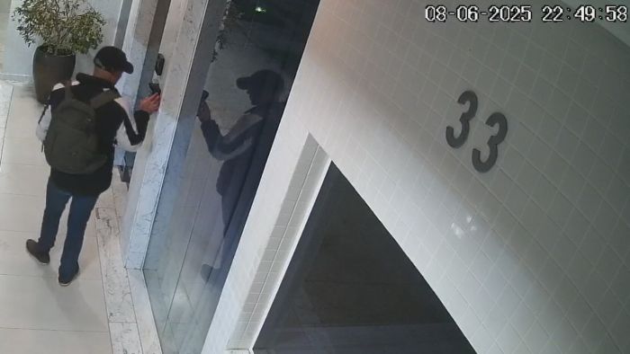 Câmeras de segurança registraram ação do criminoso (Foto: Reprodução)