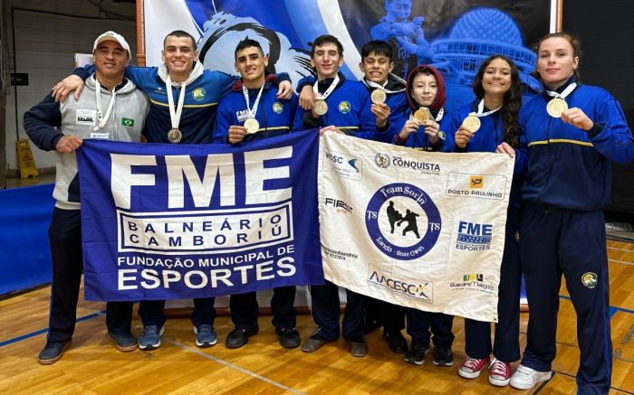 Sete atletas de BC representaram a seleção brasileira e foram campeões (Foto: Divulgação)