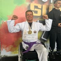 Paratleta de BC é campeão de parajiu-jitsu no Rio Grande do Sul