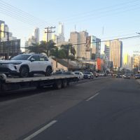 Teste de trânsito na avenida do Estado segue até sábado com sentido invertido para Itajaí