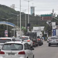 Região central de Itajaí está tomada de congestionamentos