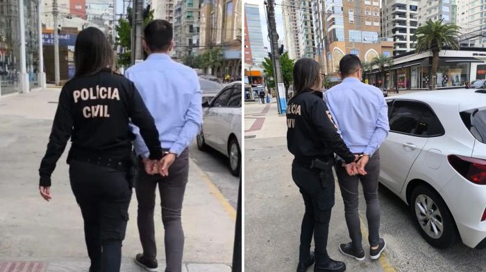 Falsário foi preso em imóvel de alto padrão em Itapema, onde vivia com identidade fake
 (Foto: PCSC/Divulgação)