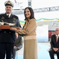Lu Alckmin batiza fragata da Marinha em Itajaí