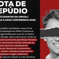 Maior evento conservador do sul do Brasil provoca nota de repúdio de centros acadêmicos da Univali