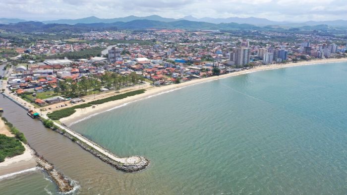 Obra será o quarto alargamento na orla de Piçarras (Foto: Divulgação/Prefeitura de Balneário Piçarras)