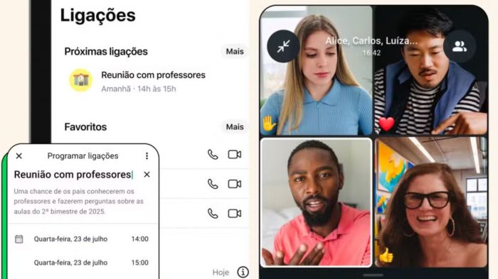 Função vale para conversas individuais ou em grupo (Foto: Divulgação/WhatsApp)