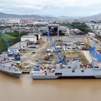 Projeto das fragatas agora tem dois navios na água em Itajaí