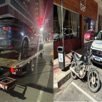 Carro importado é guinchado de vaga de idoso