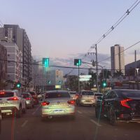 Congestionamento tá intenso em Itajaí e Balneário Camboriú