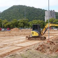 Praça da Beira Rio passa por reforma geral pra receber mundial de beach soccer