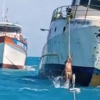 Barco de Itajaí é encontrado à deriva em Fortaleza