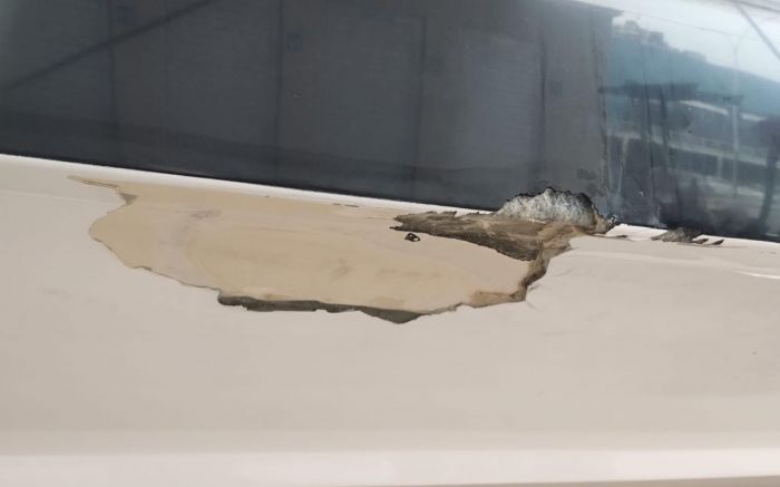 Lancha modelo Focker F400, avaliada em R$ 1,5 milhão, está em reparo