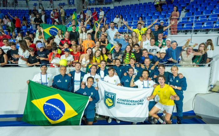 Time Brasil venceu por 3 a 1 dentro da casa do adversário (Foto: CBT)