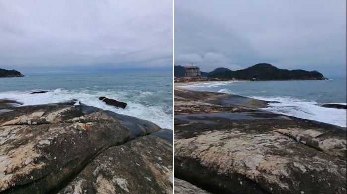 Pescador sofreu hipotermia e foi levado ao hospital (Foto: CBMSC)
