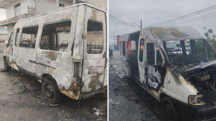 Carro estava parado em frente à casa do proprietário (Foto: CBMSC)