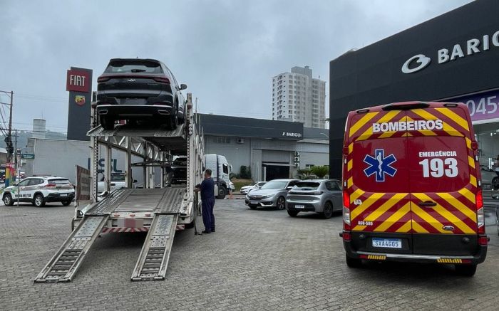 Fatalidade aconteceu na manhã desta segunda-feira em Itajaí (Foto: Divulgação/CBMSC)