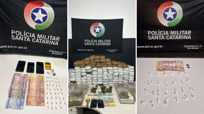 Prisões aconteceram em diferentes bairros e foram levadas à Central de Polícia (Foto: Divulgação/PM)