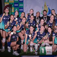Vôlei feminino garante único troféu de campeão de BC na Olesc