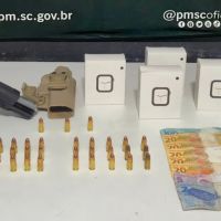 PM apreende 9mm em conveniência de Itajaí