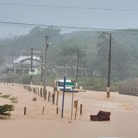 Luiz Alves registrou mais de 100 mm de chuva em três horas