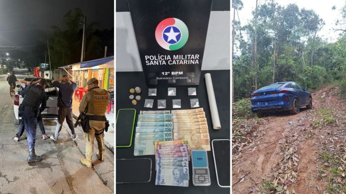 Polícia recolheu entorpecentes, dinheiro e prendeu suspeitos (Foto: PM/Divulgação)