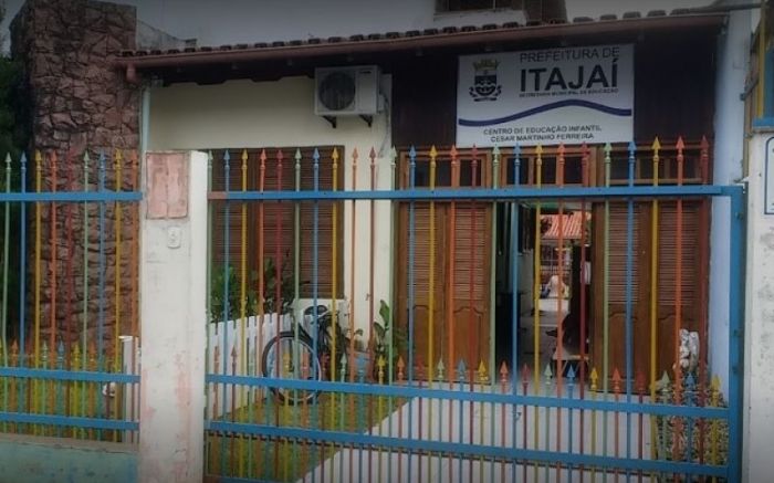 A creche municipal CEI César Martinho Ferreira, no bairro Fazenda, é alvo de denúncia (Foto: Reprodução)
