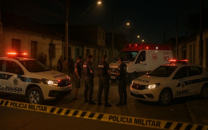 Homem levou facadas no peito durante a briga (Foto: Imagem gerada por IA)