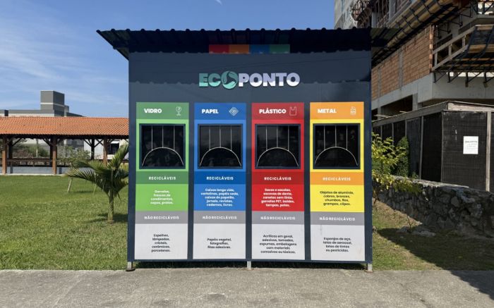 Cedros, Tabuleiro e centro receberam os equipamentos de descarte de materiais recicláveis (Foto: Divulgação/PMC/Pedro Eduardo Marcondes)