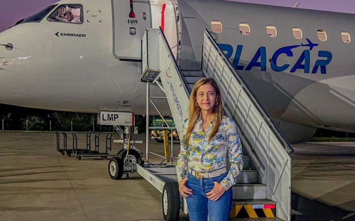 Avião de 98 lugares vai levar delegação do Tigre para partida decisiva no domingo (Foto: Divulgação)