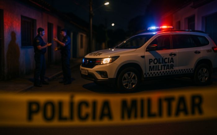 Tiro foi disparado a cerca de dois metros de distância (Foto: Imagem gerada por IA)