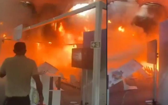 Incêndio foi controlado e não há feridos graves (Foto: Reprodução)