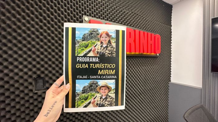 Legenda: Sandro busca apoio para lançar o novo Guia Turístico Mirim ainda antes do Natal (Foto: Bruna Amorim)