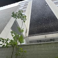 Granizo volta a cair em Itajaí