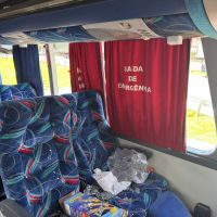 Sete ônibus santistas emboscaram ônibus da torcida do Inter