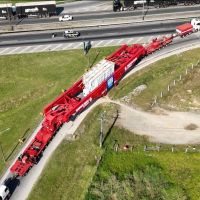 Transporte de transformador causa congestionamento de uma hora na BR 101