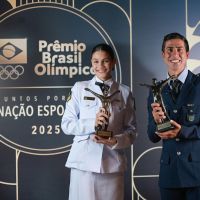 Maria Clara Pacheco, do taekwondo, e Caio Bonfim, da marcha atlética, são os atletas do ano