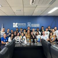 Atletas de BC visitam prefeita para apresentar resultados do ano
