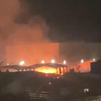 Fogo atinge olaria da avenida Itaipava