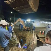 Bairros de BC continuam sem água; rompimento de adutora foi causado pela SC Gás