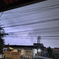 Temporal atinge Itajaí e região com raios, trovões e muita chuva