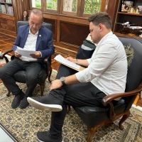 Osmar Teixeira se reúne com governador para pedir melhorias no trevo Itajaí-Ilhota